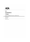 AQA AS Level Economics Paper 2  2026 mark scheme