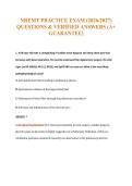 NREMT PRACTICE EXAM &lpar;2026&sol;2027&rpar;&NewLine;QUESTIONS & VERIFIED ANSWERS &lpar;A&plus;&NewLine;GUARANTEE&rpar;