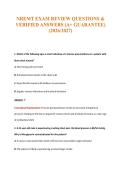 NREMT EXAM REVIEW QUESTIONS &&NewLine;VERIFIED ANSWERS &lpar;A&plus; GUARANTEE&rpar;&NewLine;&lpar;2026&sol;2027&rpar;