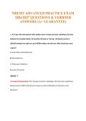 NREMT Exam Compilations with Complete & Verified Solutions