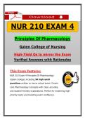 Galen NUR 210 Exam 4 &ndash; Principles of Pharmacology &lpar;2026&sol;2027&rpar; Actual Questions & Answers &vert; Updated PDF
