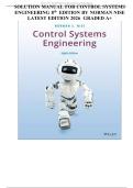 Solution Manual for Control Systems Engineering&comma; 8th Edition by Norman S&period; Nise &vert; Instant Download