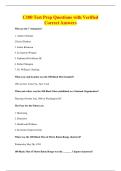 C100 Test Prep Questions with Verified&NewLine;Correct Answers