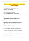 Bio 140 Practice Test Questions with Verified&NewLine;Correct Answers