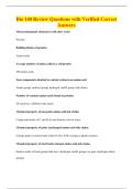 Bio 140 Review Questions with Verified Correct&NewLine;Answers