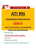ATI RN Comprehensive Online Practice 2026 A &ndash; Questions & Answers &lpar;Latest PDF&rpar;