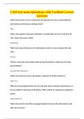 C165 test notes Questions with Verified Correct&NewLine;Answers