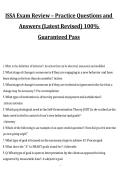 ISSA Exam Review Practice Questions and Answers&comma; Latest Revised 2027&sol;2028 Exam Preparation Material