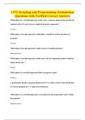 C173 Scripting and Programming Foundations&NewLine;Questions with Verified Correct Answers