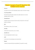 Chapter 1 property Exam FX Questions with&NewLine;Verified Correct Answers