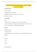 NUR 378 EXAM 6 Questions with Verified&NewLine;Correct Answers