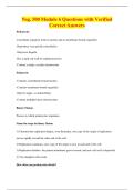 Nsg&period; 500 Module 6 Questions with Verified&NewLine;Correct Answers