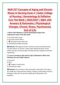 NUR 257 Concepts of Aging and Chronic &NewLine;Illness in Nursing Exam 4 &vert; Galen College &NewLine;of Nursing &vert; Gerontology & Palliative &NewLine;Care Test Bank &vert; 2026&sol;2027 &vert; Q&A with &NewLine;Answers & Rationales &vert; Physiological &NewLine;Changes&comma; Chronic Illness&comma; Psychosocial&comma; &NewLine;End-of-Lif