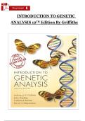 Test Bank for Introduction to Genetic Analysis 12th Edition by Anthony J&period; F&period; Griffiths&comma; Susan R&period; Wessler&comma; Sean B&period; Carroll and John Doebley &vert; Comprehensive Genetics Exam Prep &vert; Questions and Answers