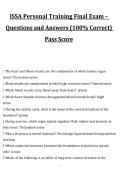 ISSA Personal Training Final Exam Questions and Answers&comma; 2027&sol;2028 Exam Preparation Material