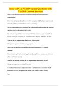 Intro to PGA PGM Program Questions with&NewLine;Verified Correct Answers