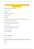 JMU Bio 140 Exam 1 Questions with Verified&NewLine;Correct Answers