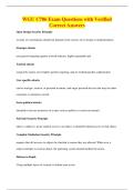 WGU C706 Exam Questions with Verified&NewLine;Correct Answers