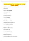 PCIP Remediation Test Questions with Verified&NewLine;Correct Answers