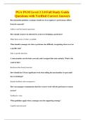 PGA PGM Level 3 3&period;0 Full Study Guide&NewLine;Questions with Verified Correct Answers