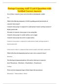 Portage Learning A&P I Lab 8 Questions with&NewLine;Verified Correct Answers