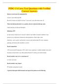 PTBC CA Laws Test Questions with Verified&NewLine;Correct Answers
