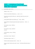 A220 &ndash; Limitations Final Exam Questions and All Correct Answers 2026-2027 Updated&period;