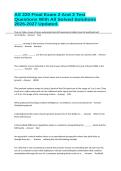 AS 220 Final Exam 2 And 3 Test Questions With All Solved Solutions 2026-2027 Updated&period;