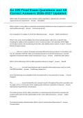 As 220 Final Exam Questions and All Correct Answers 2026-2027 Updated&period;