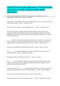 AS220 Final Exam Module 3 Test Review Questions Fully Solved 2026-2027 Updated&period;