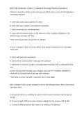 NUR 2811 Module 1 Exam &vert; Capstone Nursing Practice Questions&comma; Answers & High-Yield Review &vert; 2026 - International College of Health Sciences&period;