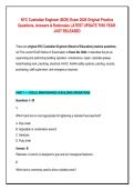 NYC Custodian Engineer &lpar;BOE&rpar; Exam 2026 Original Practice &NewLine;Questions&comma; Answers & Rationales LATEST UPDATE THIS YEAR&period; &NewLine;JUST RELEASED