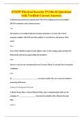 STEPP Physical Security PY106&period;16 Questions&NewLine;with Verified Correct Answers