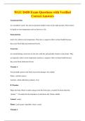 WGU D458 Exam Questions with Verified&NewLine;Correct Answers