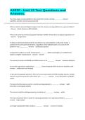 AS220 - Unit 13 Test Questions and Answers&period;&NewLine;&NewLine;