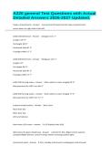 A220 general Test Questions with Actual Detailed Answers 2026-2027 Updated&period;