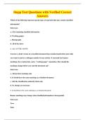 Stepp Test Questions with Verified Correct&NewLine;Answers