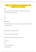 Wellcare ACT Mastery Exam Questions with&NewLine;Verified Correct Answers