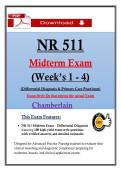 NR511 Midterm Exam &lpar;Latest 2026 &sol; 2027 Update&rpar; Questions And Verified Answers Chamberlin Graded A&plus; &lpar;PDF&rpar;&period;