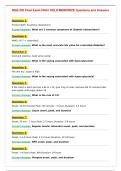 NSG-320 Final Exam HIGH YIELD&sol;MEMORIZE Questions and Answers