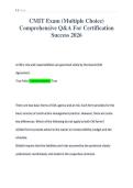 CMIT Exam &lpar;Multiple Choice&rpar;&NewLine;Comprehensive Q&A For Certification&NewLine;Success 2026&NewLine;