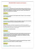 NSG-3250 EXAM 1 Questions and Answers