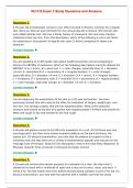 NU 518 Exam 3 Study Questions and Answers
