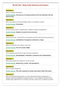 Study Guide Unit 1 NU 545 Questions and Answers