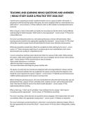 TEACHING AND LEARNING NR462 QUESTIONS AND ANSWERS &vert; NR462 STUDY GUIDE & PRACTICE TEST 2026&sol;2027