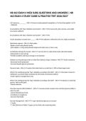 NR 462 EXAM 4 MED SURG QUESTIONS AND ANSWERS &vert; NR 462 EXAM 4 STUDY GUIDE & PRACTICE TEST 2026&sol;2027