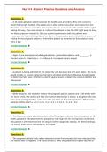 Nur 114 - Exam 1 Practice Questions and Answers