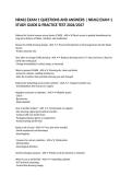NR462 EXAM 1 QUESTIONS AND ANSWERS &vert; NR462 EXAM 1 STUDY GUIDE & PRACTICE TEST 2026&sol;2027