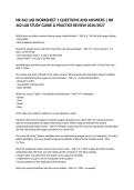 NR 462 LAB WORKSHEET 1 QUESTIONS AND ANSWERS &vert; NR 462 LAB STUDY GUIDE & PRACTICE REVIEW 2026&sol;2027