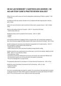 NR 462 LAB WORKSHEET 2 QUESTIONS AND ANSWERS &vert; NR 462 LAB STUDY GUIDE & PRACTICE REVIEW 2026&sol;2027